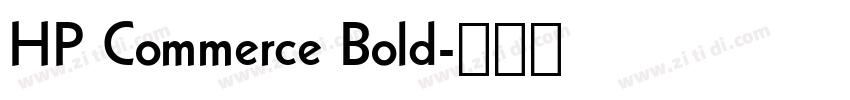HP Commerce Bold字体转换